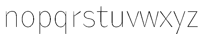 KantonGothic Thin Font LOWERCASE