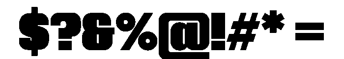 Kapitol Black Instance Font OTHER CHARS