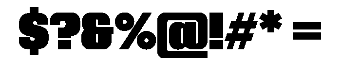 Kapitol Black Font OTHER CHARS