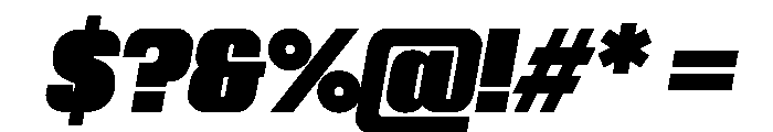 Kapitol BlackItalic Instance Font OTHER CHARS