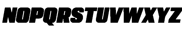 Kapitol BlackItalic Instance Font UPPERCASE
