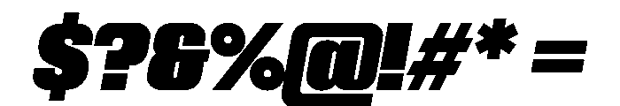 Kapitol BlackItalic Font OTHER CHARS