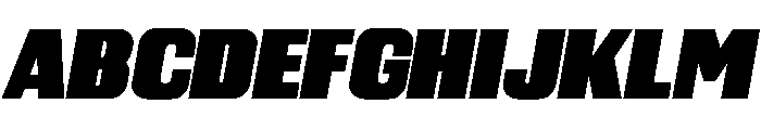 Kapitol BlackItalic Font UPPERCASE