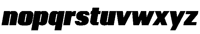 Kapitol BlackItalic Font LOWERCASE