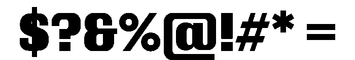 Kapitol Bold Instance Font OTHER CHARS