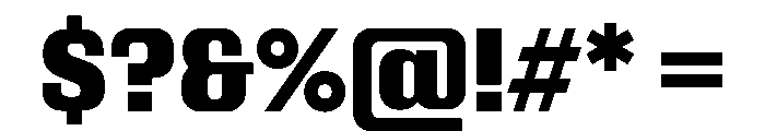 Kapitol Bold Font OTHER CHARS