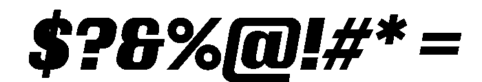 Kapitol BoldItalic Instance Font OTHER CHARS