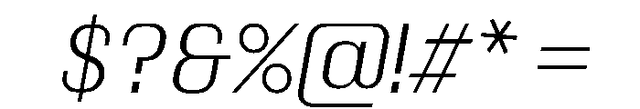 Kapitol LightItalic Instance Font OTHER CHARS