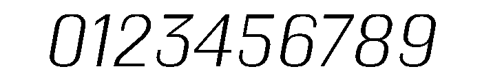 Kapitol LightItalic Font OTHER CHARS
