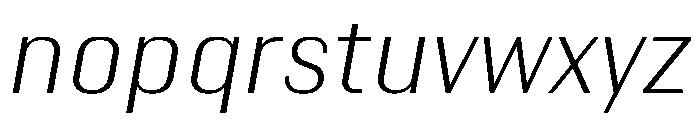 Kapitol LightItalic Font LOWERCASE