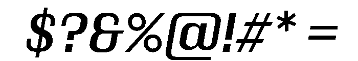 Kapitol MediumItalic Instance Font OTHER CHARS