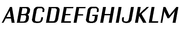 Kapitol MediumItalic Instance Font UPPERCASE
