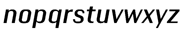 Kapitol MediumItalic Instance Font LOWERCASE