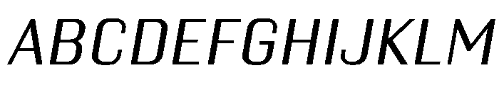 Kapitol RegularItalic Instance Font UPPERCASE