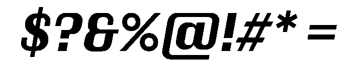 Kapitol SemiBoldItalic Instance Font OTHER CHARS