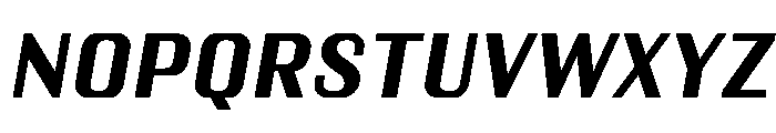 Kapitol SemiBoldItalic Instance Font UPPERCASE