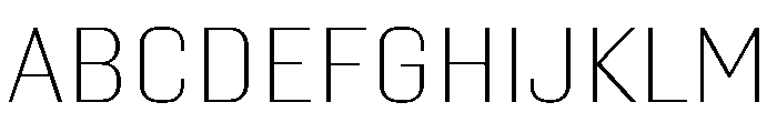 Kapitol Thin Instance Font UPPERCASE