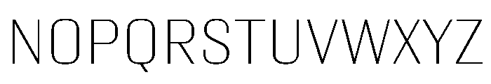 Kapitol Thin Instance Font UPPERCASE