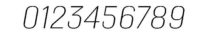 Kapitol ThinItalic Instance Font OTHER CHARS