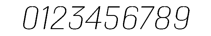 Kapitol ThinItalic Font OTHER CHARS