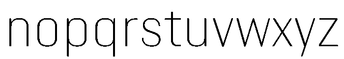 Kapitol Thin Font LOWERCASE