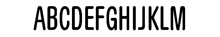 KarlCondensed Regular Font UPPERCASE