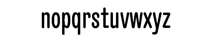 KarlCondensed Regular Font LOWERCASE