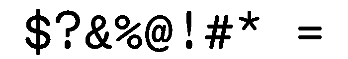 KarlMonoST Regular Font OTHER CHARS