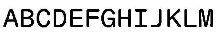 KarlMonoST Regular Font UPPERCASE