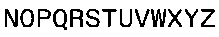 KarlMonoST Regular Font UPPERCASE