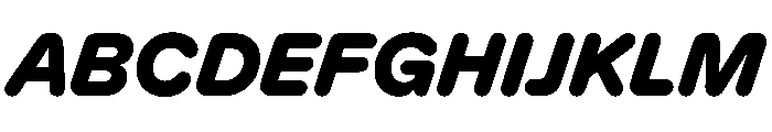 KarlST BlackItalic Font UPPERCASE
