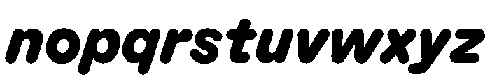 KarlST BlackItalic Font LOWERCASE