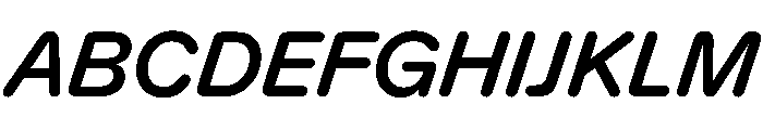 KarlST MediumItalic Font UPPERCASE