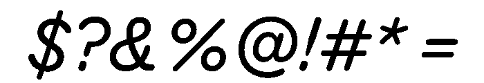 KarlST RegularItalic Font OTHER CHARS