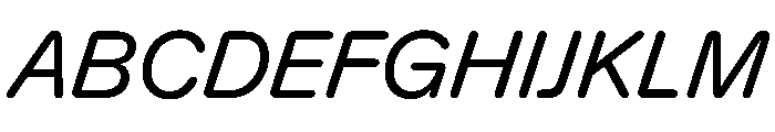 KarlST RegularItalic Font UPPERCASE
