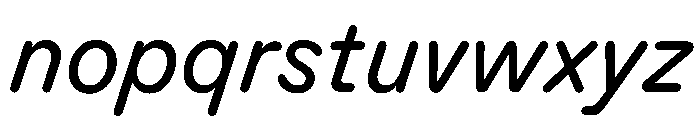 KarlST RegularItalic Font LOWERCASE