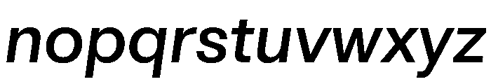 KarlsbaderGrotesk 600Italic Font LOWERCASE