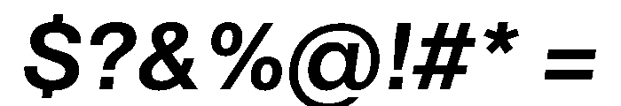 KarlsbaderGrotesk 700Italic Font OTHER CHARS
