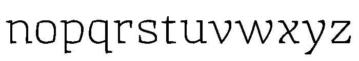 KarmaDLv1AAA UltraLight Font LOWERCASE