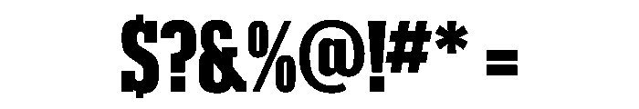 Karnak CondensedBlack Font OTHER CHARS