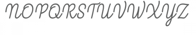 Karima Mono Italic Font UPPERCASE