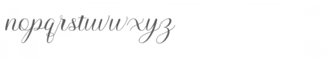 Kattiney Script Font LOWERCASE