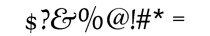 Kaatskill Regular Italic Font OTHER CHARS