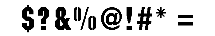Kaiser Regular Font OTHER CHARS