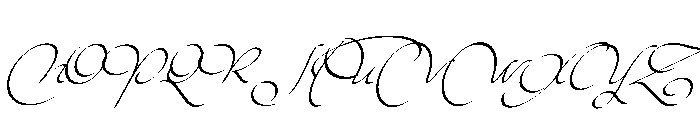 Kaligrafia Galana Dos Font UPPERCASE