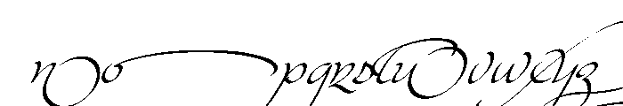 Kaligrafia Galana Swashes Font LOWERCASE