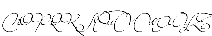 Kaligrafia Galana Tres Font UPPERCASE