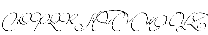Kaligrafia Galana Uno Font UPPERCASE