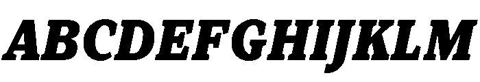 Kandal Black Italic Font UPPERCASE