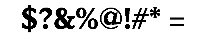 Kandal Bold Font OTHER CHARS